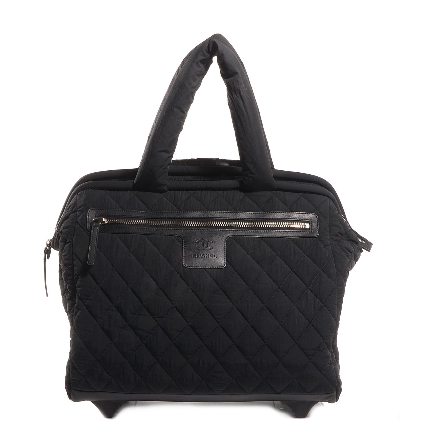 Chanel Nylon Quilted Coco Cocoon Trolley Black 1 of 7