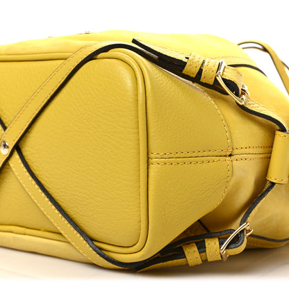 Burberry Calfskin Drawstring Hobo Yellow 8 of 9