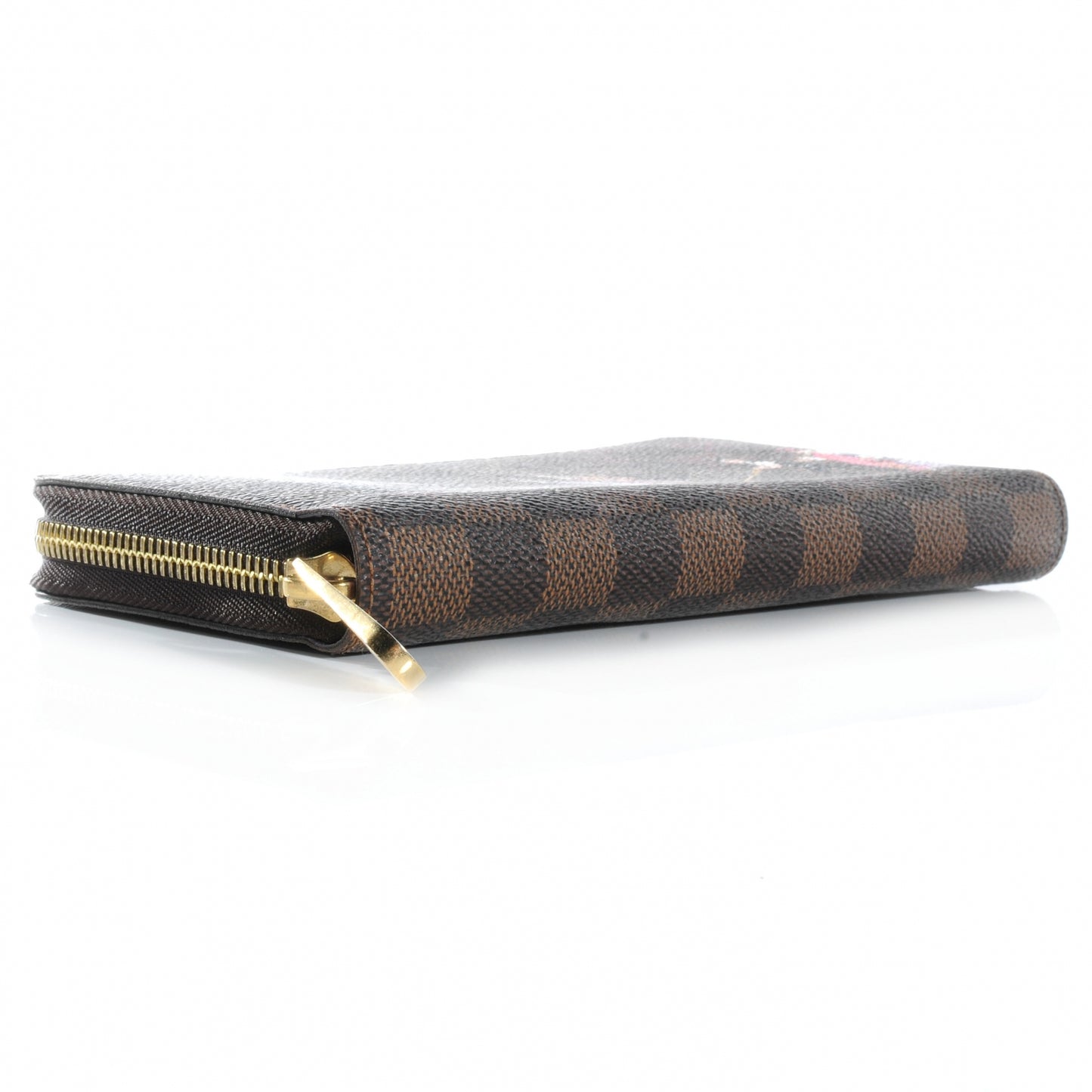 Damier Ebene Illustre Zippy Wallet Violet