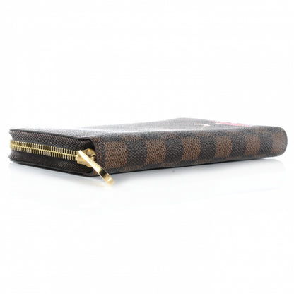 Louis Vuitton Damier Ebene Illustre Zippy Wallet Violet 7 of 9