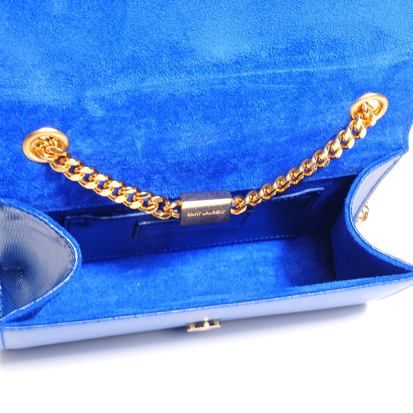 Grain De Poudre Small Classic Monogram Satchel Royal Blue