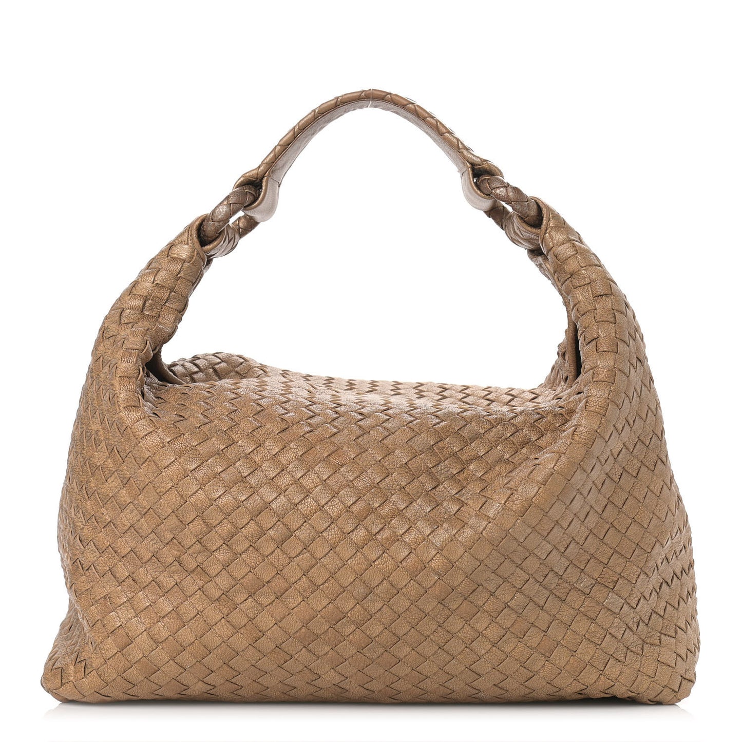 Chevre Intrecciato Sloane Hobo Ottone
