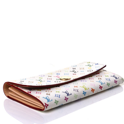 Louis Vuitton Monogram Multicolor Sarah Wallet White 3 of 7