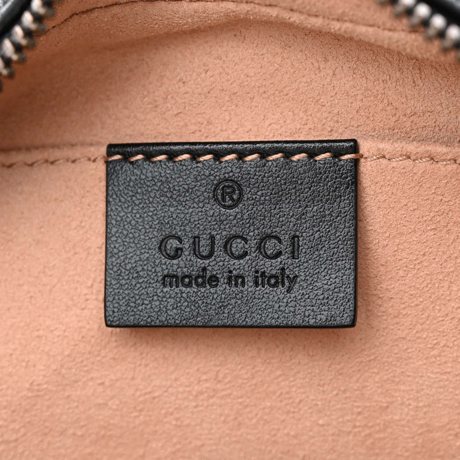 Gucci Calfskin Matelasse Small GG Marmont Chain Shoulder Bag Black 6 of 10