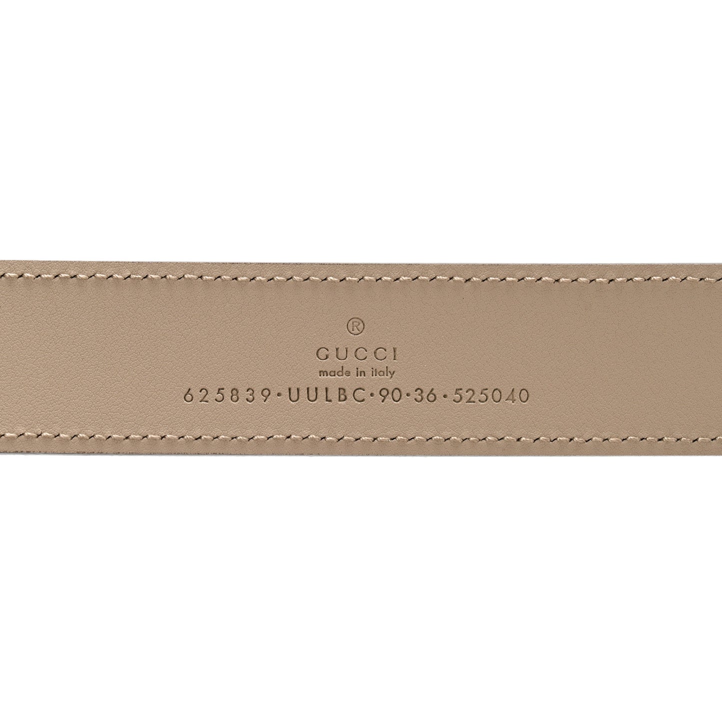 GG Supreme Monogram Calfskin Double G 30mm Belt 90 36 Beige Mystic White Oatmeal