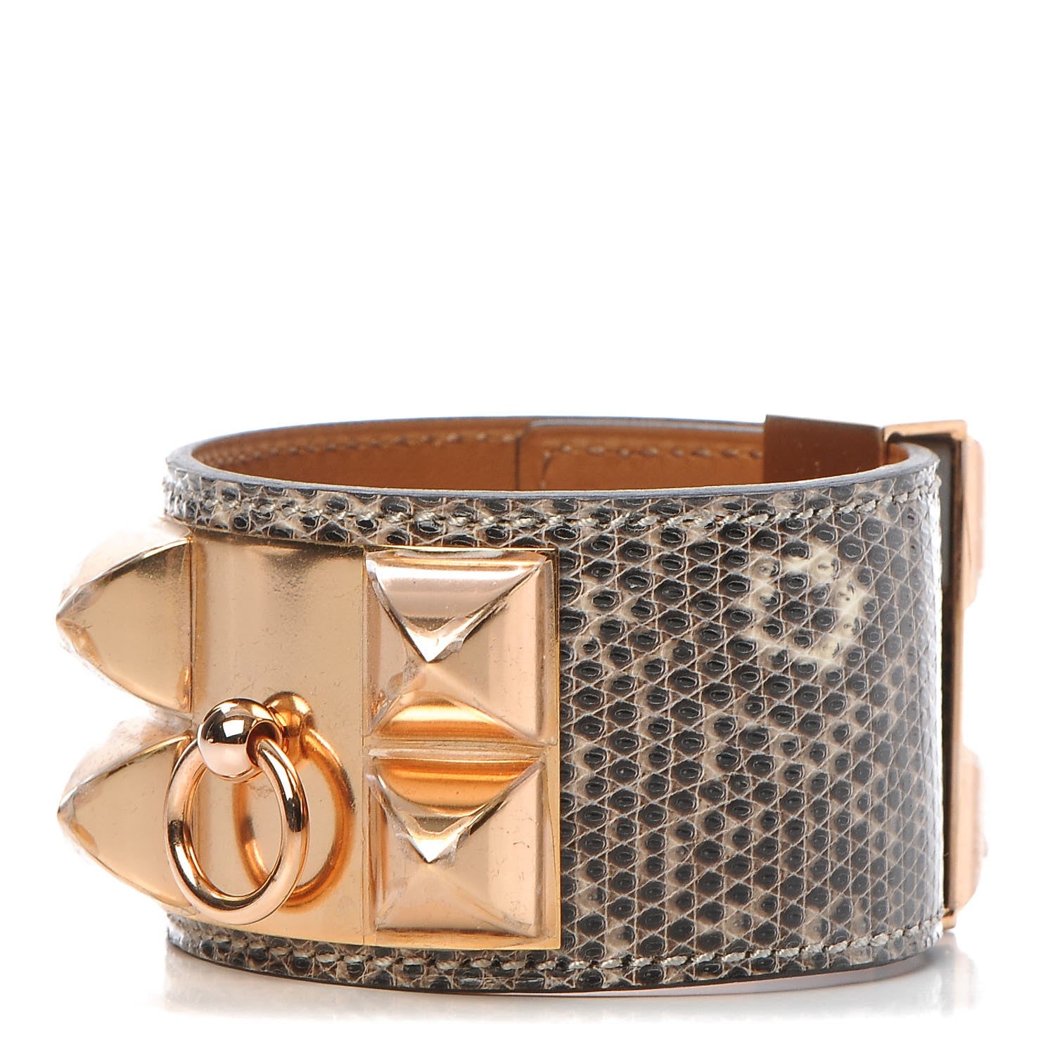 Hermes Lizard Collier De Chien CDC Bracelet T3 Ombre 1 of 6