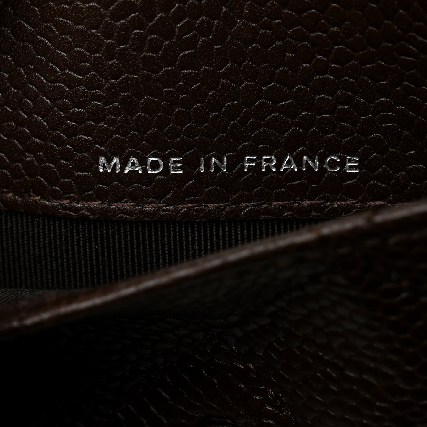 Caviar Quilted Small Flap Wallet Brown