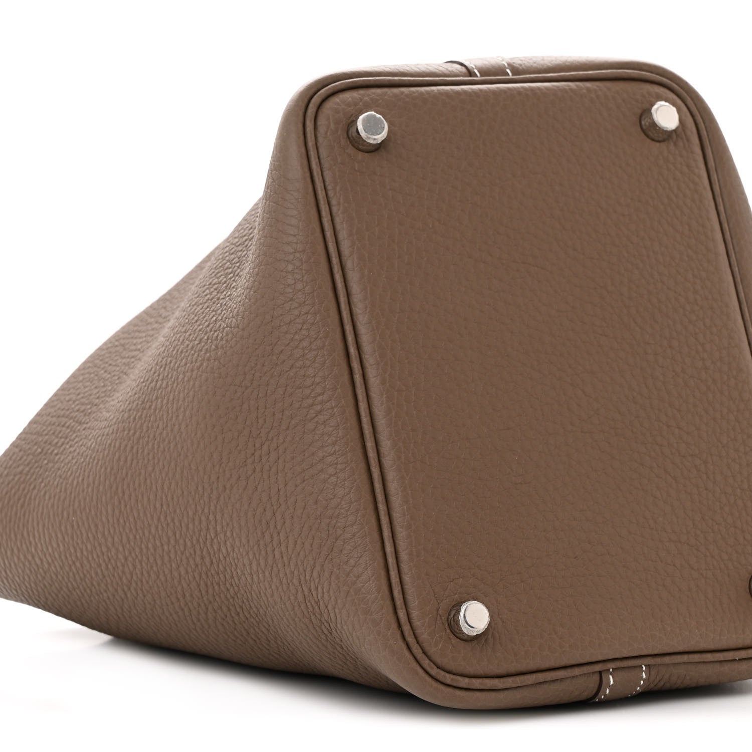 Hermes Taurillon Clemence Picotin Lock 18 PM Etoupe 9 of 10