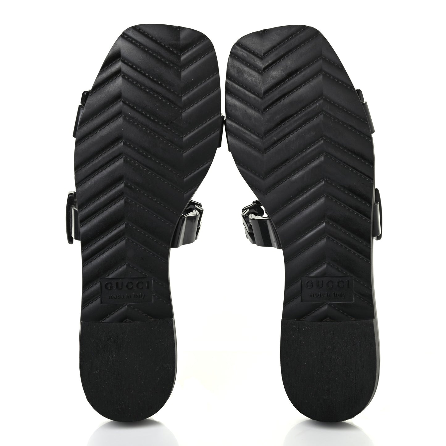 Rubber Womens Slide Sandals 35 Black