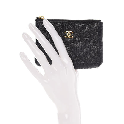 Chanel Caviar Quilted Key Holder Case Black 2 of 7