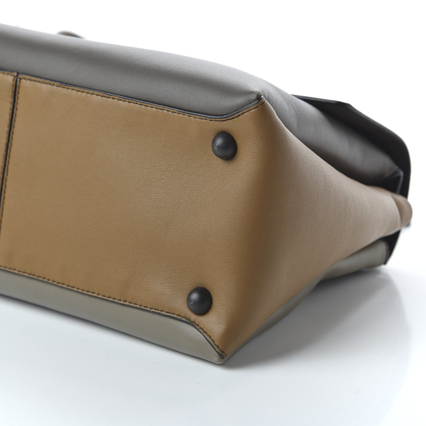 Nappa Multicolor Piazza Bag Steel New Cigar