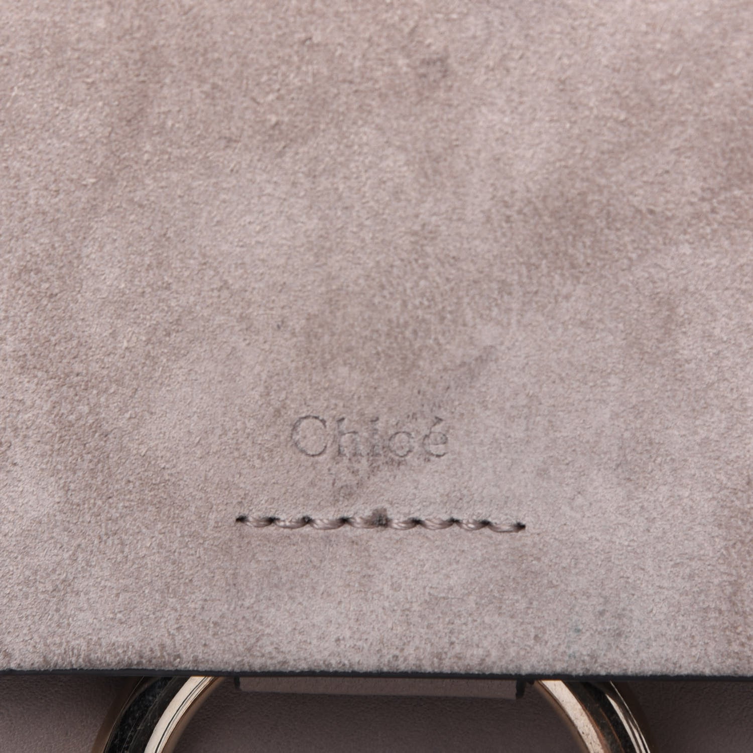 Chloe Suede Calfskin Mini Faye Backpack Motty Grey 17 of 17