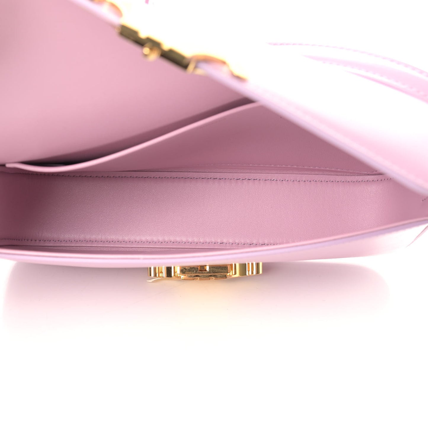 Shiny Calfskin Triomphe Shoulder Bag Rose Quartz