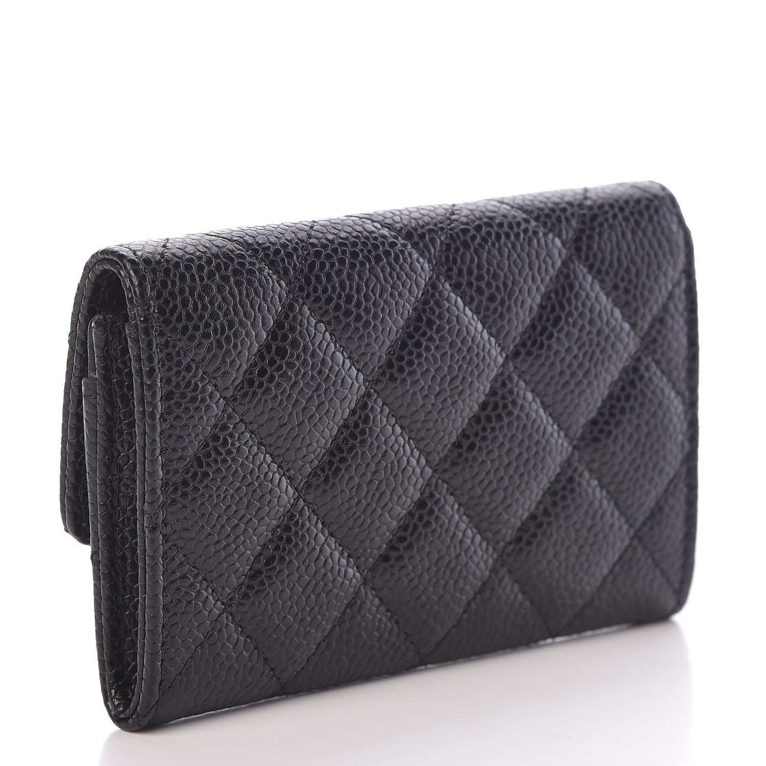 Chanel Caviar Quilted Flap Card Holder Black 3 of 9