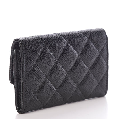 Chanel Caviar Quilted Flap Card Holder Black 3 of 9
