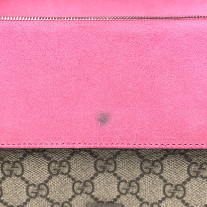 Gucci GG Supreme Monogram Small Dionysus Shoulder Bag Pink 11 of 12