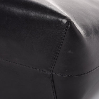 Mansur Gavriel Vegetable Tanned Calfskin Bucket Bag Black Royal 9 of 11