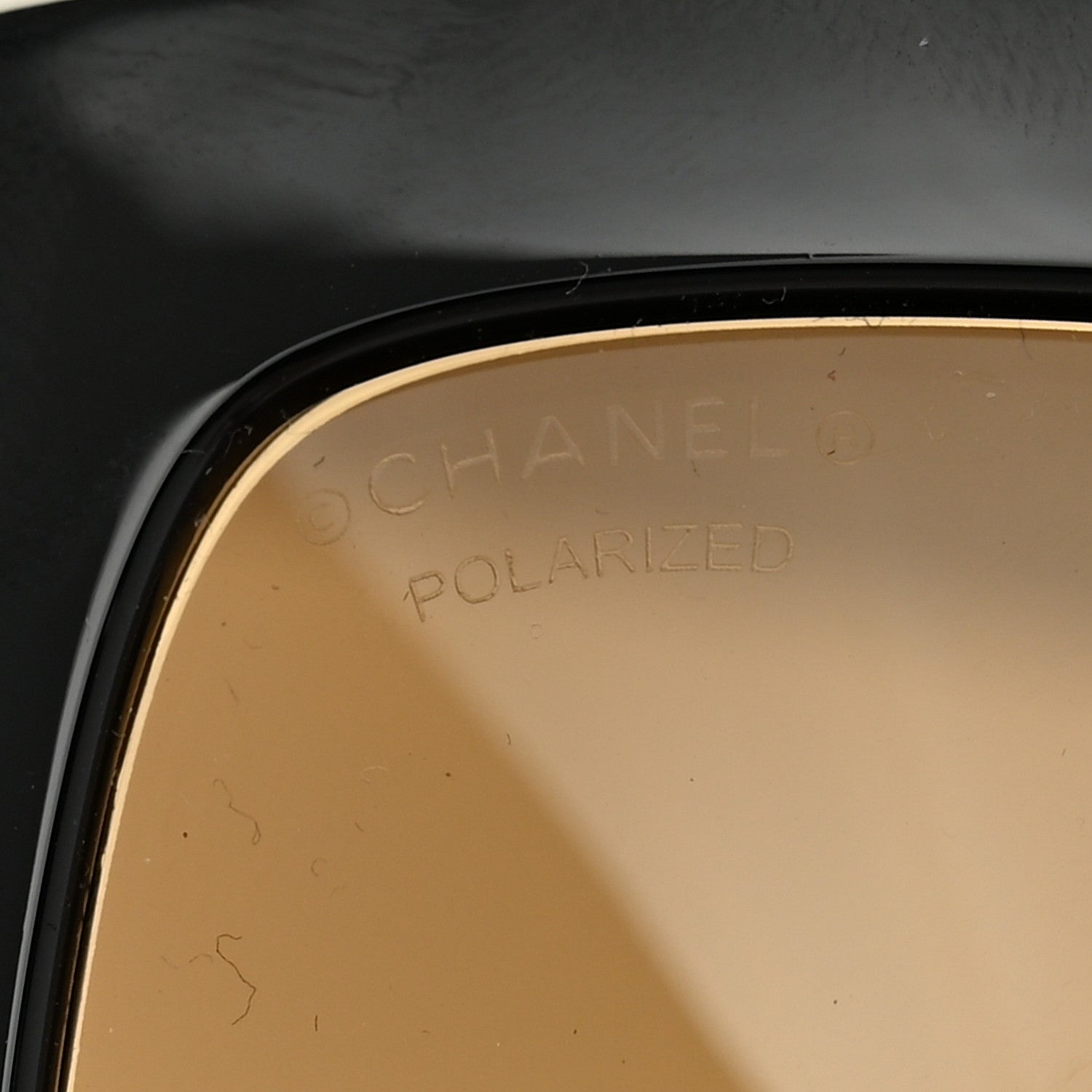 Chanel Acetate Square Sunglasses 6059 Black White 7 of 8