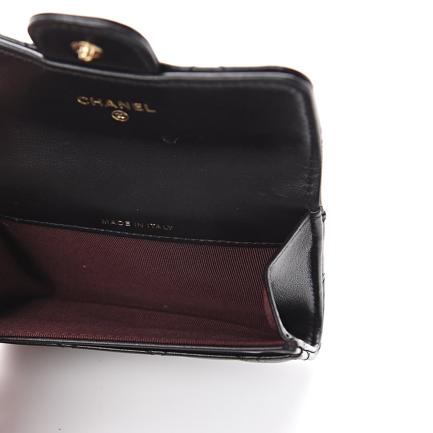 Chanel Lambskin Quilted Flap Card Holder Black 4 of 7