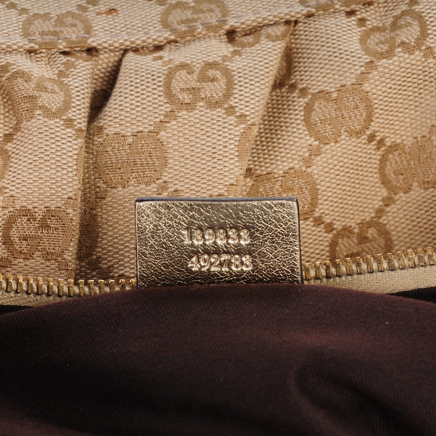 Gucci Monogram Large D Gold Hobo Gold 7 of 7