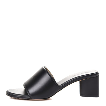 Bottega Veneta Calfskin Band Mule Sandals 39 Black 2 of 8