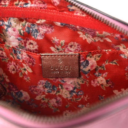 Gucci Laminated Nappa Trapuntata Small Zumi Shoulder Bag Rosa Lago Rame 8 of 10