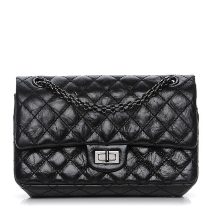 Chanel Aged Calfskin Quilted 2.55 Reissue 225 Flap So Black 1 of 7