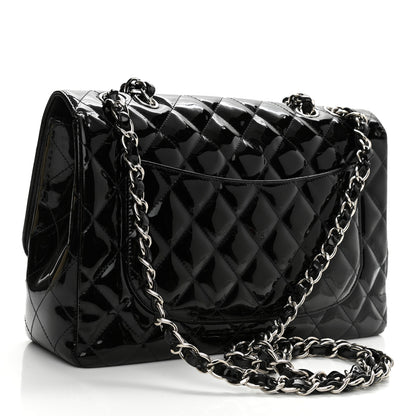 Chanel Patent Quilted Jumbo Single Flap Black 3 of 12