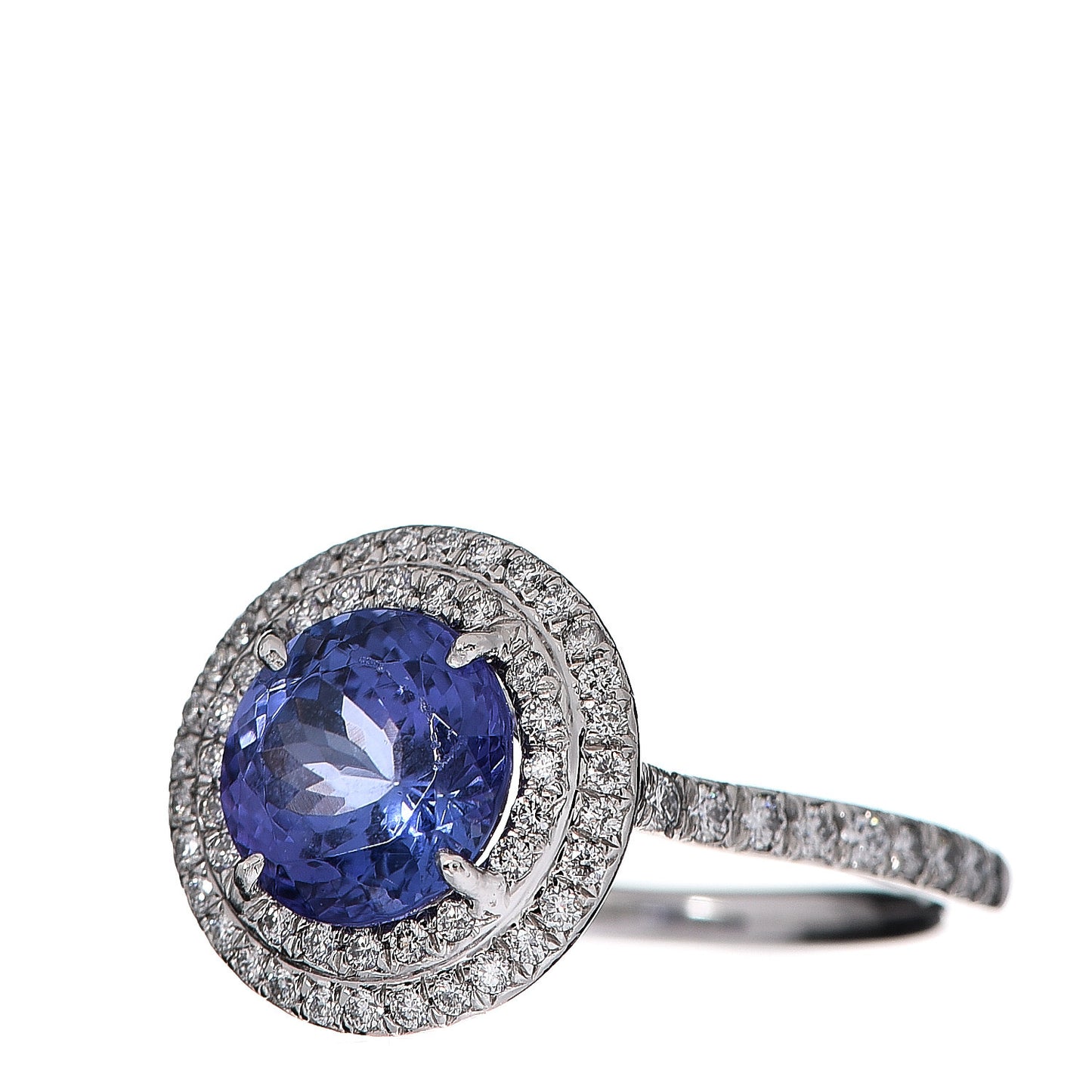 Platinum Diamond Tanzanite Soleste Ring 54 6.75