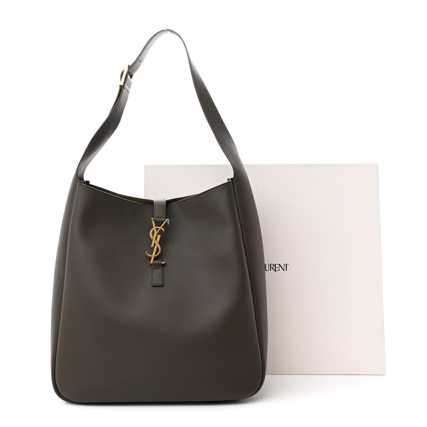 Saint Laurent Smooth Calfskin Large Le 5 A 7 Soft Hobo Light Musk 11 of 11
