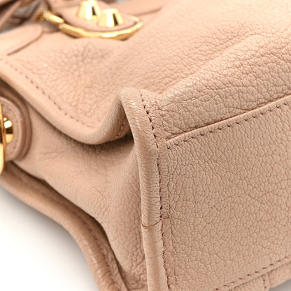 Balenciaga Chevre Gold Metallic Edge Hardware Mini City Rose Des Sables 11 of 12