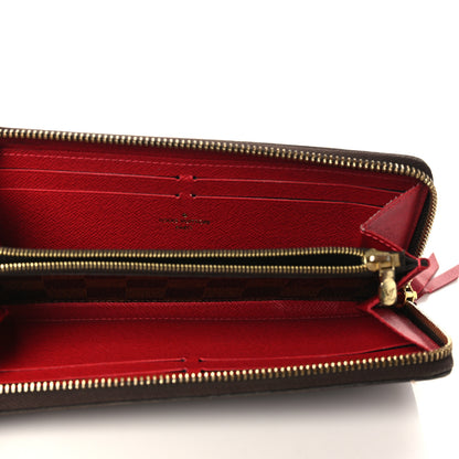 Louis Vuitton Damier Ebene Clemence Wallet Cherry 5 of 6