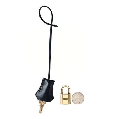 Hermes Box Lock and Key Clochette Set Black 2 of 4
