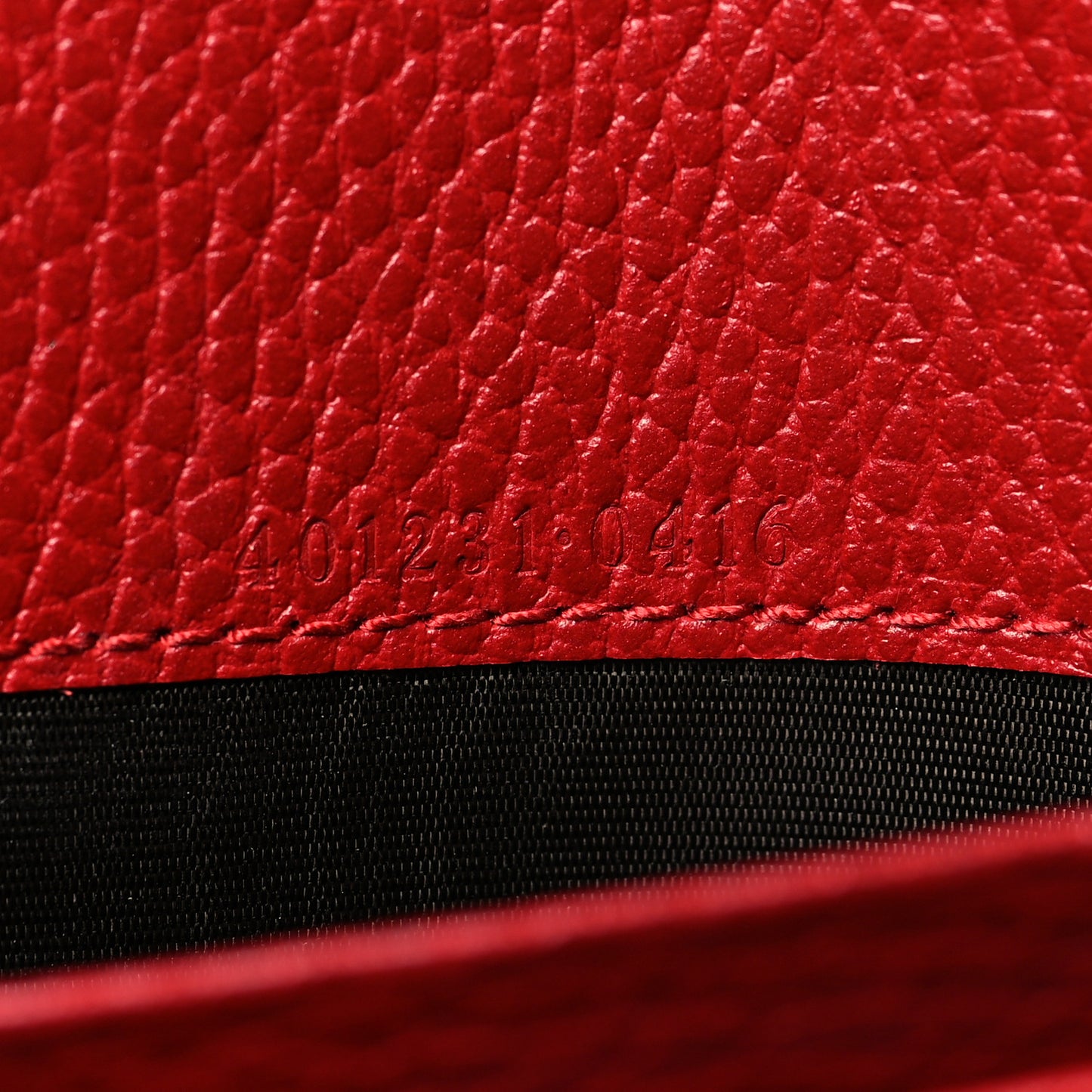 Calfskin Mini Dionysus Chain Wallet Hibiscus Red