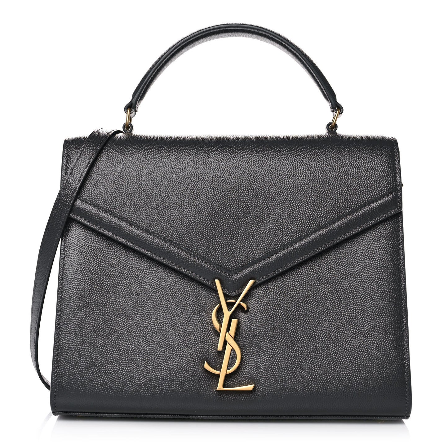 Grain de Poudre Medium Classic Monogram Cassandra Top Handle Dark Smog