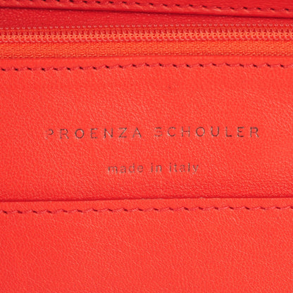 Proenza Schouler Lambskin PS1 Large Chain Wallet Deep Coral 6 of 7