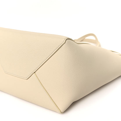 Celine Soft Grained Calfskin Small Belt Cabas Phantom Cream 9 of 10