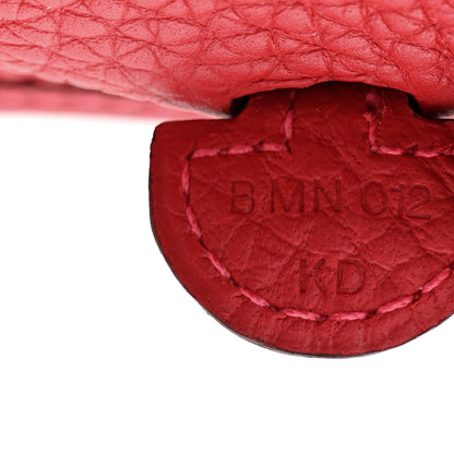 Hermes Taurillon Clemence Evelyne TPM Rouge Casaque 7 of 11