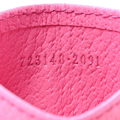 Gucci X PALACE GG Supreme Monogram Palace Textured Dollar Calfskin Card Holder Pink Pale Rose Palace 7 of 8