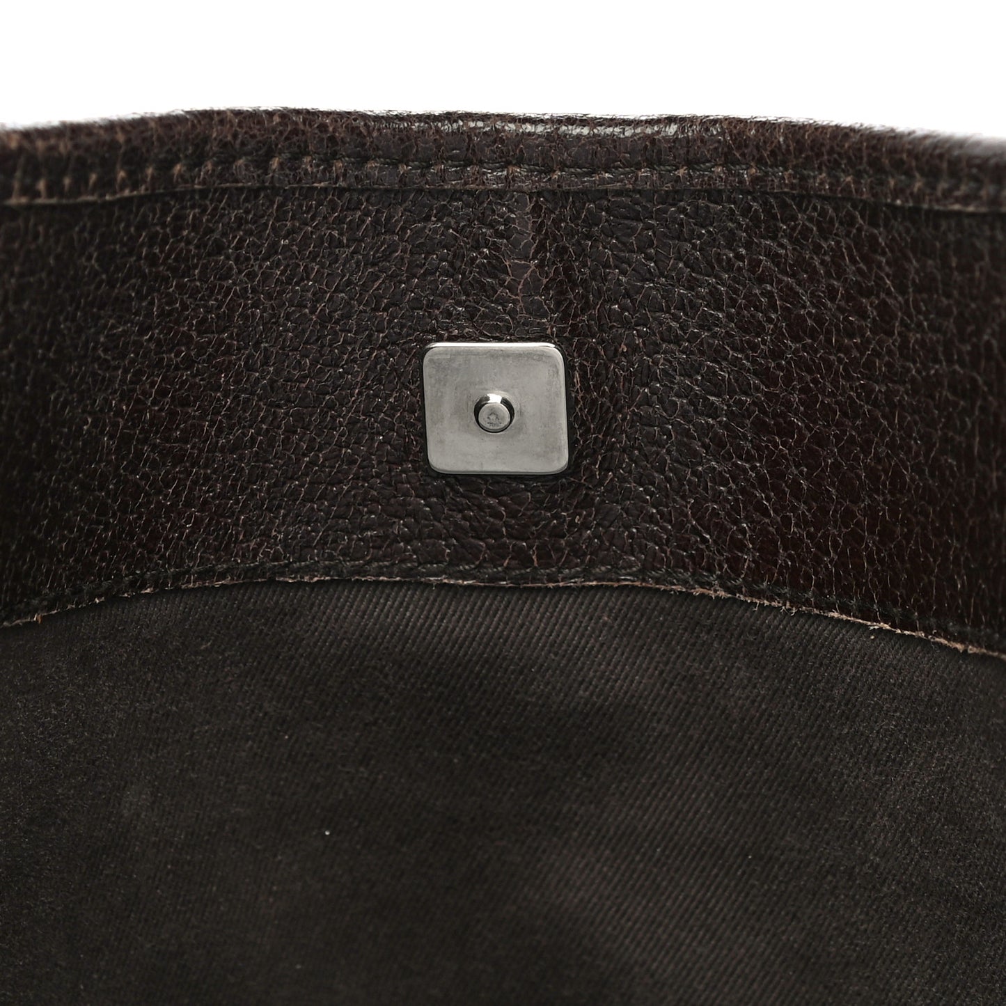 Monogram Signature Tote Dark Brown