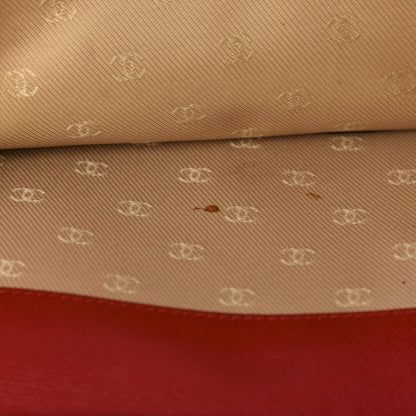 Chanel Grained Calfskin CC Long Wallet Red 11 of 15