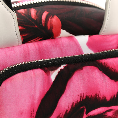 Prada Tessuto Nylon Roses Print Pocket Top Handle Cargo Bag Pink 13 of 13