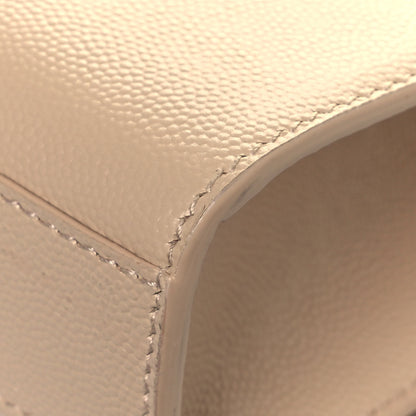 Saint Laurent Grain De Poudre Medium Monogram Kate Satchel Nude Powder 11 of 13