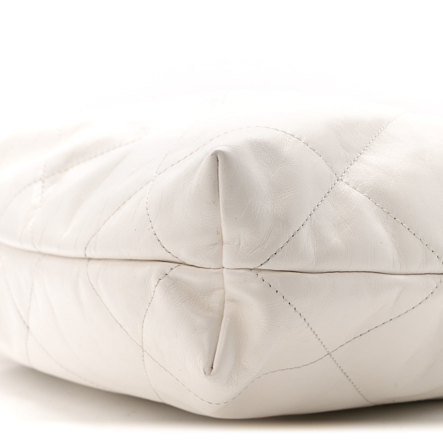 Chanel Shiny Calfskin Quilted Small Rainbow Chanel 22 White 11 of 13