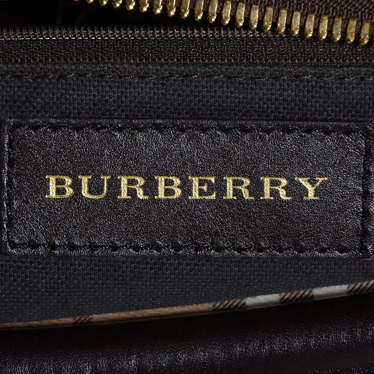 Burberry Haymarket Check Hobo Chocolate 6 of 12