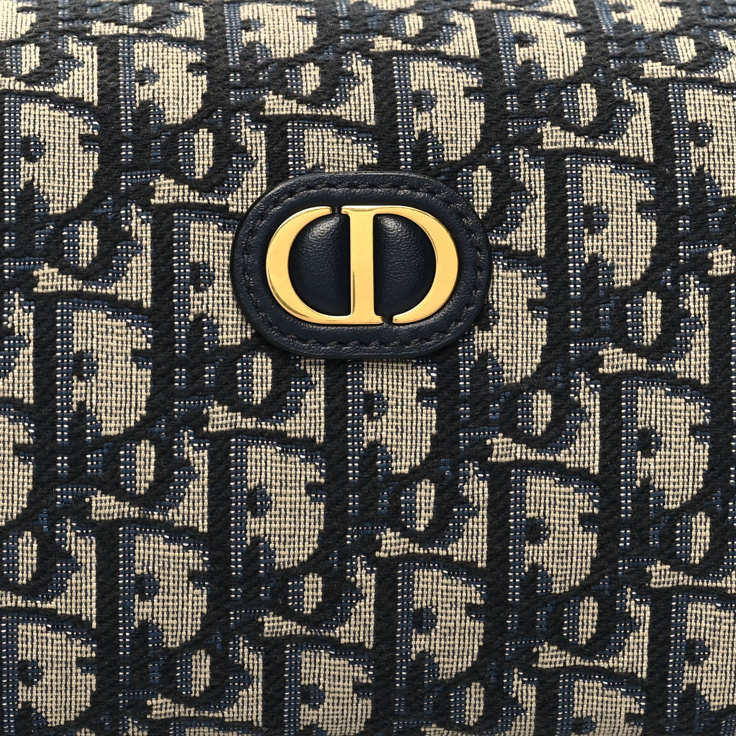 Christian Dior Oblique 30 Montaigne Cosmetic Pouch Blue 8 of 11