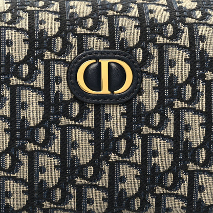 Christian Dior Oblique 30 Montaigne Cosmetic Pouch Blue 8 of 11