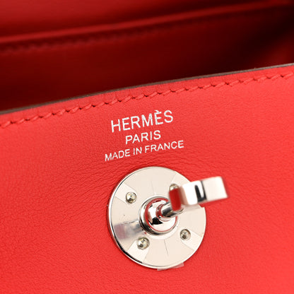 Hermes Swift Mini Lindy 20 Rouge de Coeur 6 of 11