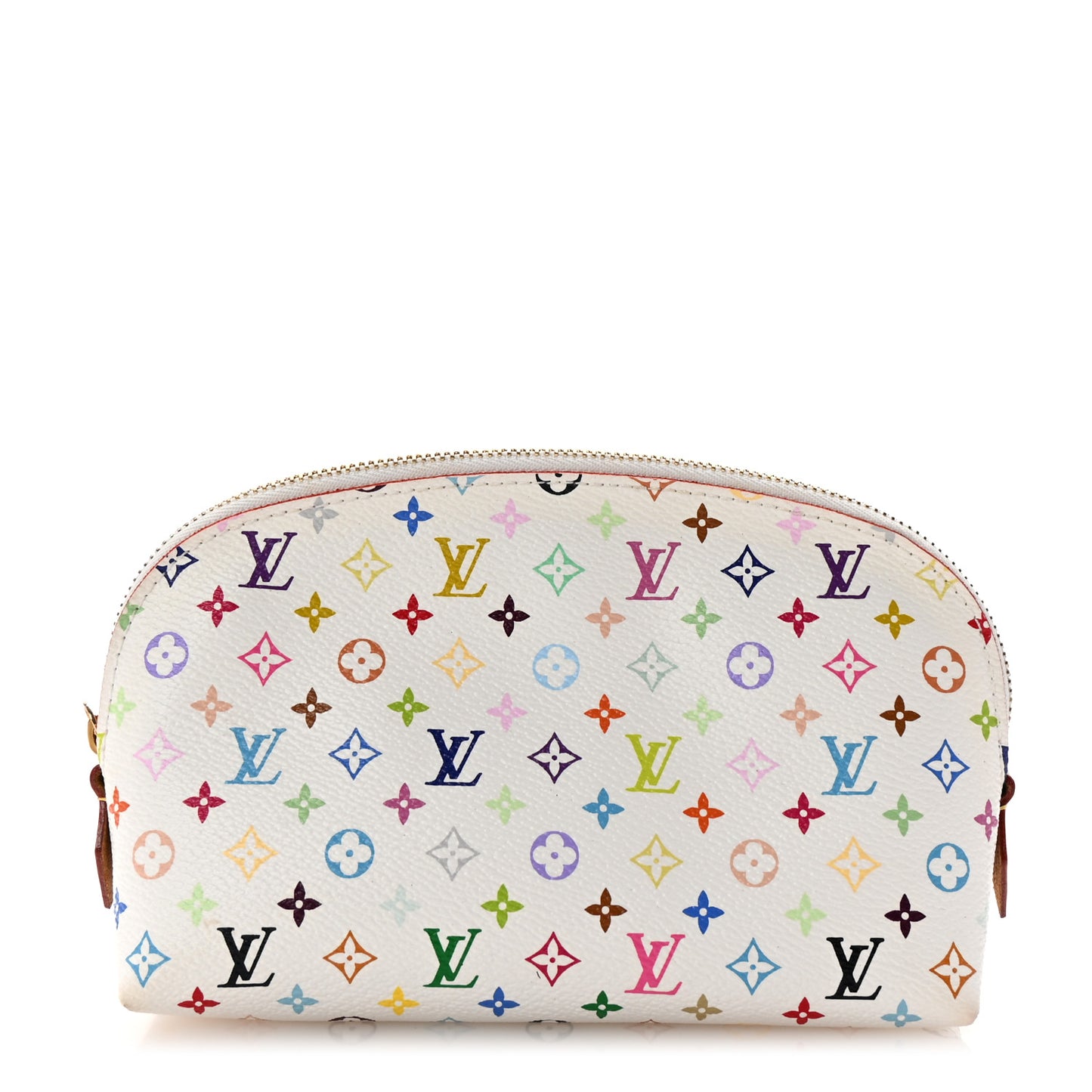 Monogram Multicolor Cosmetic Pouch White Litchi
