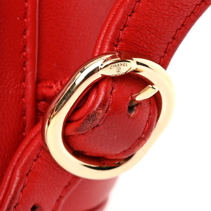 Chanel Lambskin CC Mania Backpack Red 14 of 15
